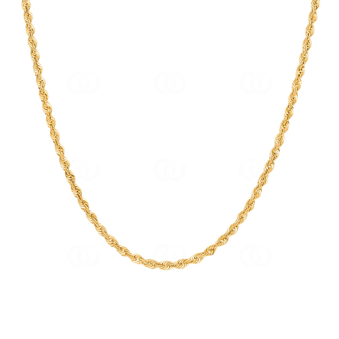 3.1mm Kordelkette 750/18 K Gelbgold halbmassiv