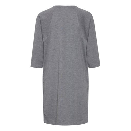 Fransa Jersey Kjole, Asphalt Melange, XL