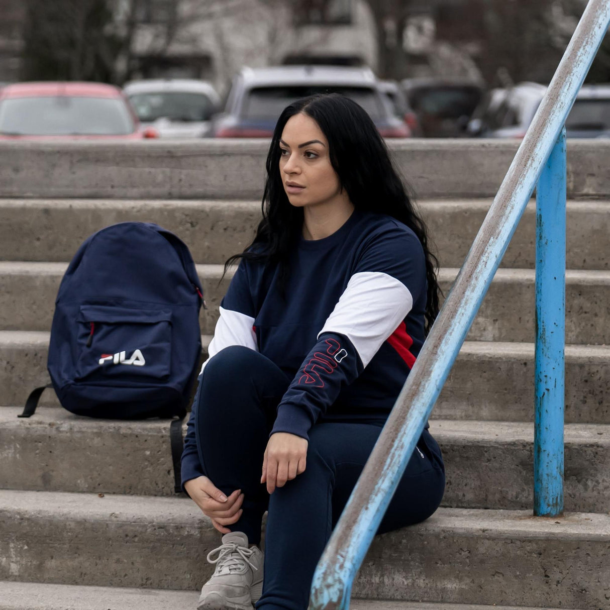 FILA<br>WOMEN PARASTU cropped crew sweat