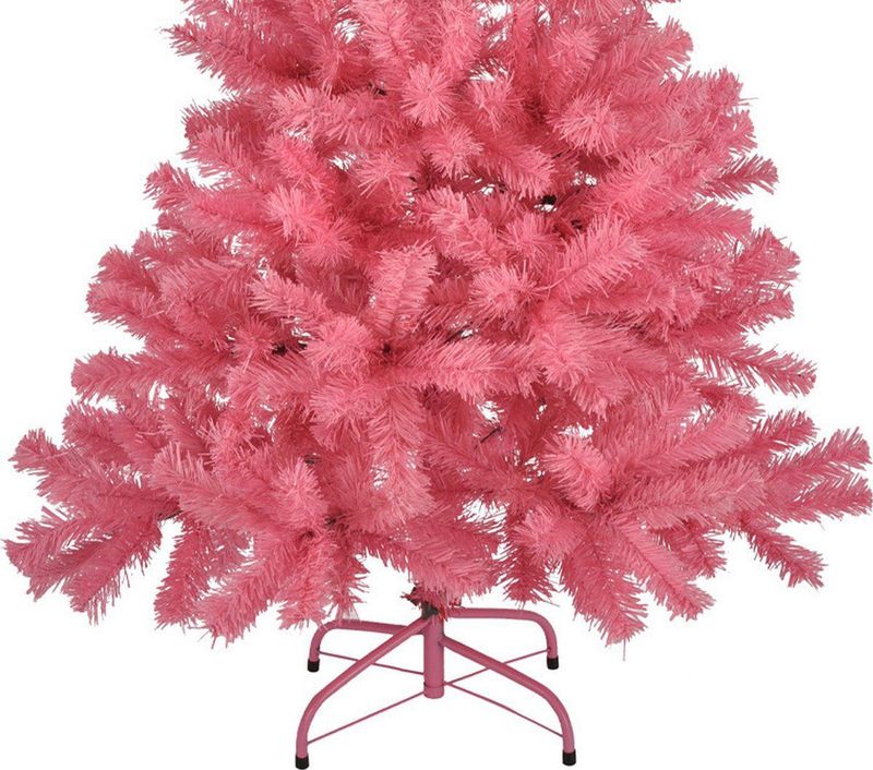 Kunstkerstboom - Roze - 120 cm - Met Anti-slip