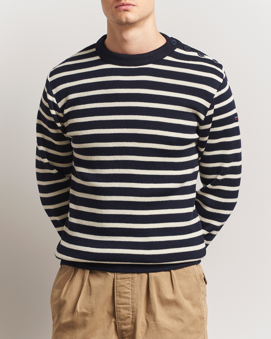 Armor-lux Fouesnant Classic Sweater Rich Navy/Nature