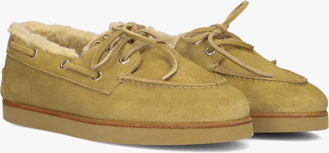 camel posa loafers deck loafer shearling