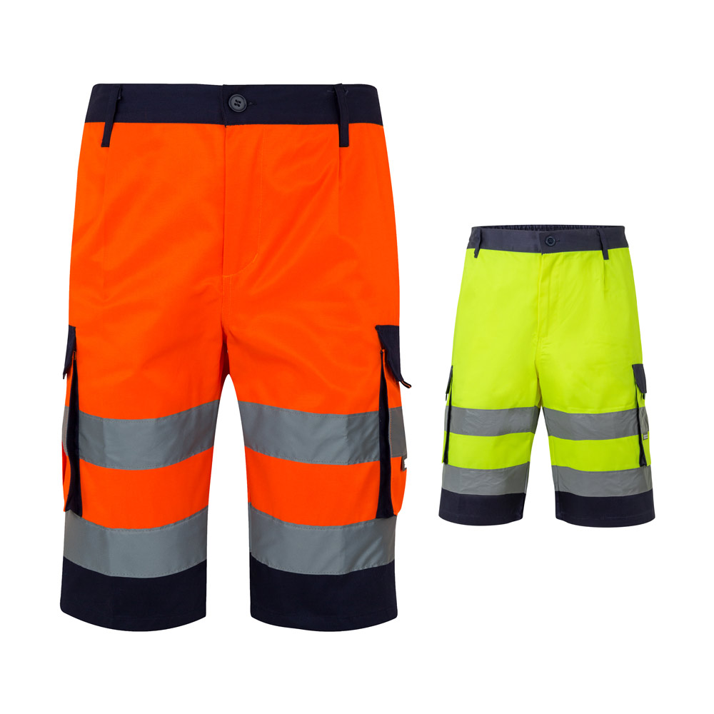 Velilla 36089 - Bermuda bicolore multi-poches (210g/m²), en coton (20%) et polyester (80%)