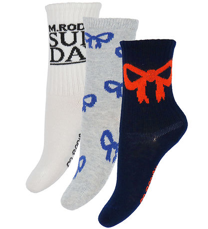 Mini Rodini Socken - 3er-Pack - Bow - Multi