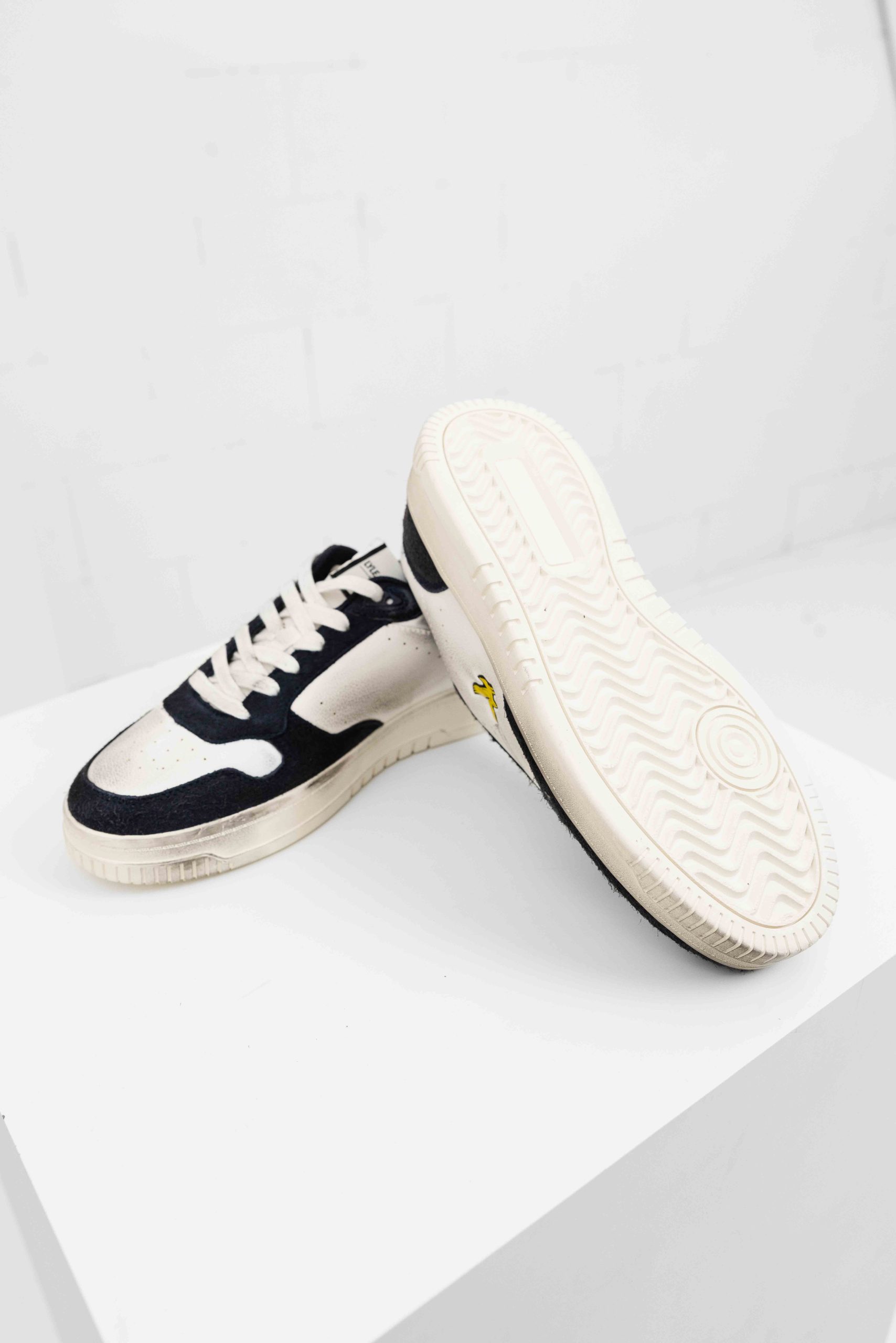 Lyle & Scott Culross HRS Sneakers Heren Wit/Donkerblauw