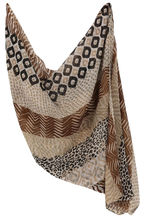 Sarlini bruine dames sjaal