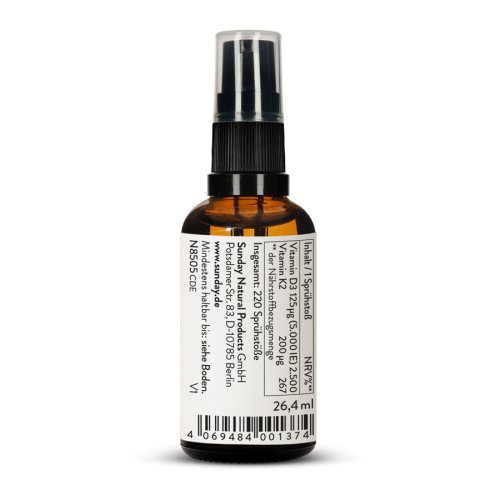 Sunday Natural Products  Vitamin D3+K2 5.000IE + 200µg Spray