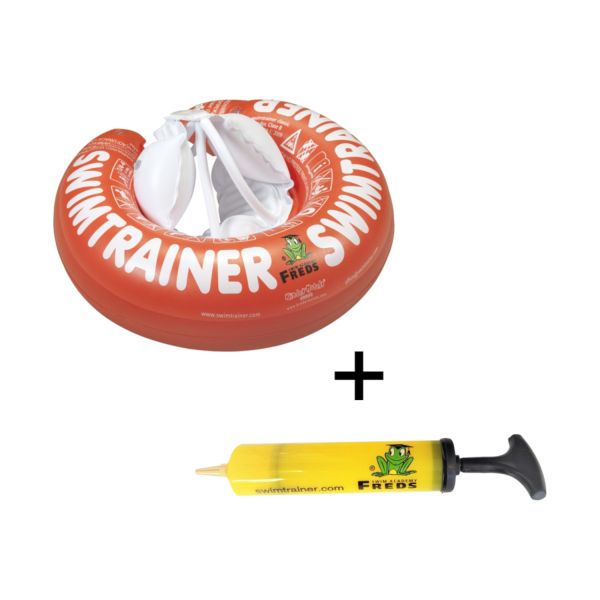 Freds Swim Academy Swim Trainer incl. Pomp Rood (3 maanden tot 4 jaar)