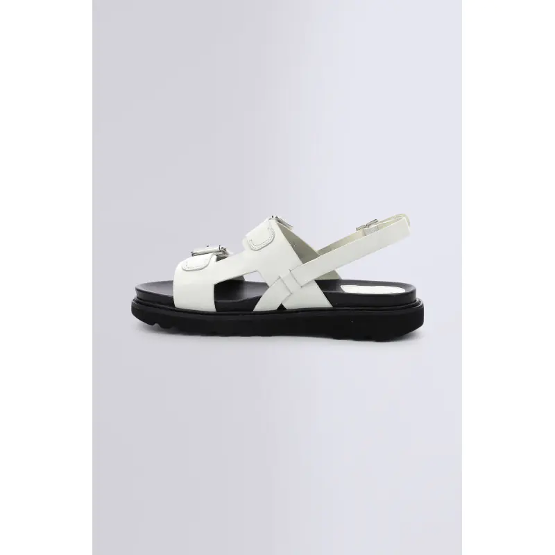 NEOSUMMER BLANC SANDALES Cuir Femme