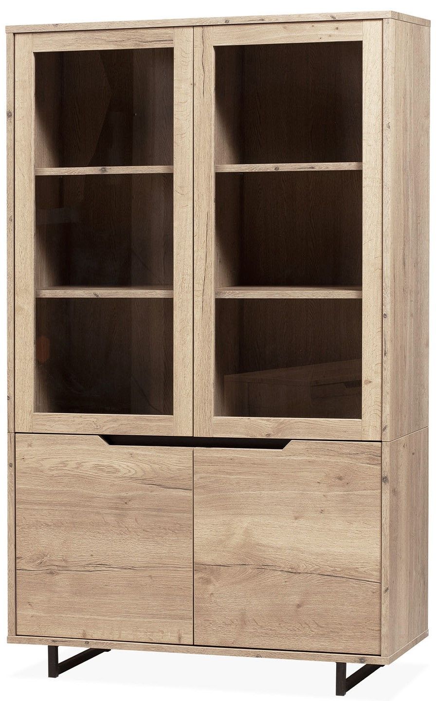 Vitrinekast Manuel - Puerto B122 x D45 x H200 cm