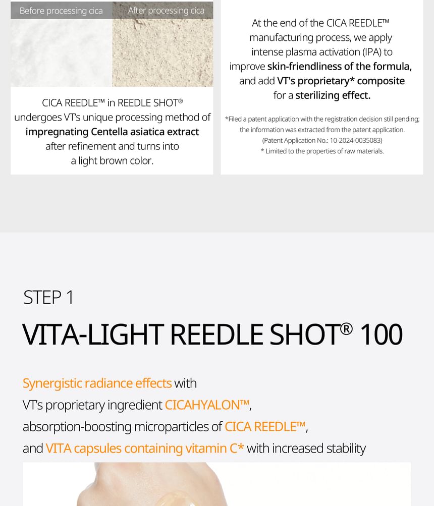 VT - Vita-light Reedle Shot 100 2Step Hydrogel Masker
