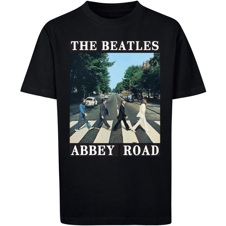 F4NT4STIC T-Shirt The Beatles Band Abbey Road schwarz