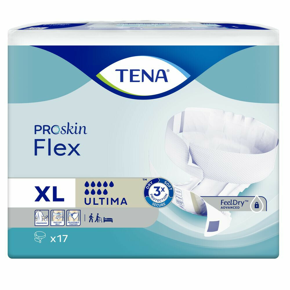 3x TENA Proskin FlexUltima XL17 stuks