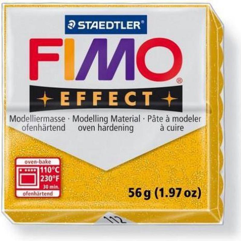 Staedtler - Fimo Klei Effect - 57g - Glitter - Goud