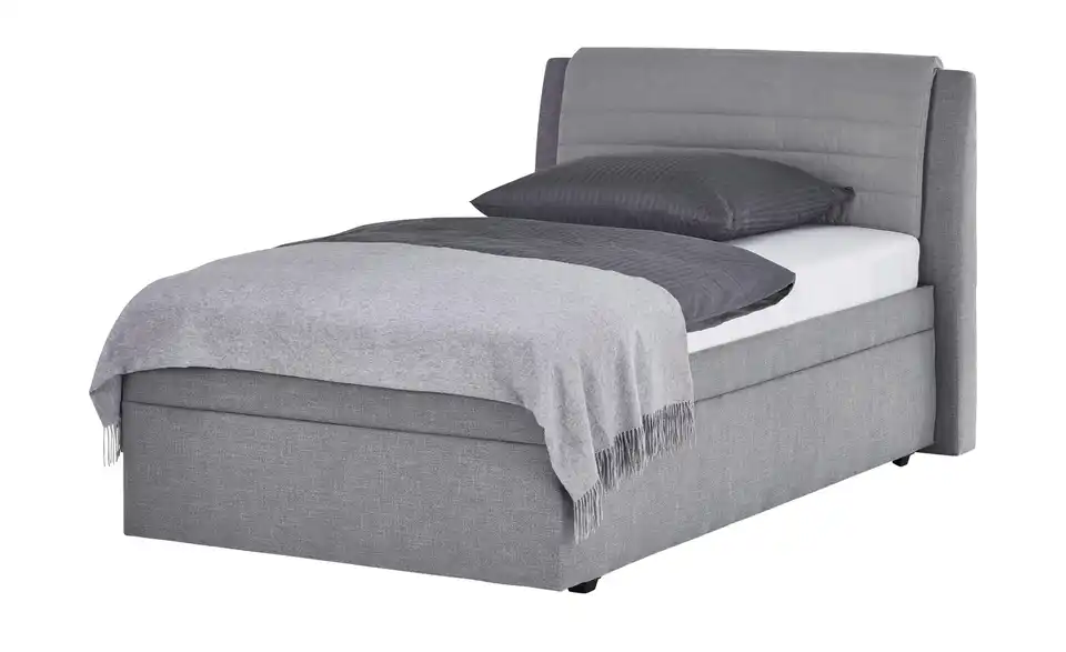 Polsterbettgestell York Grau 140 cm