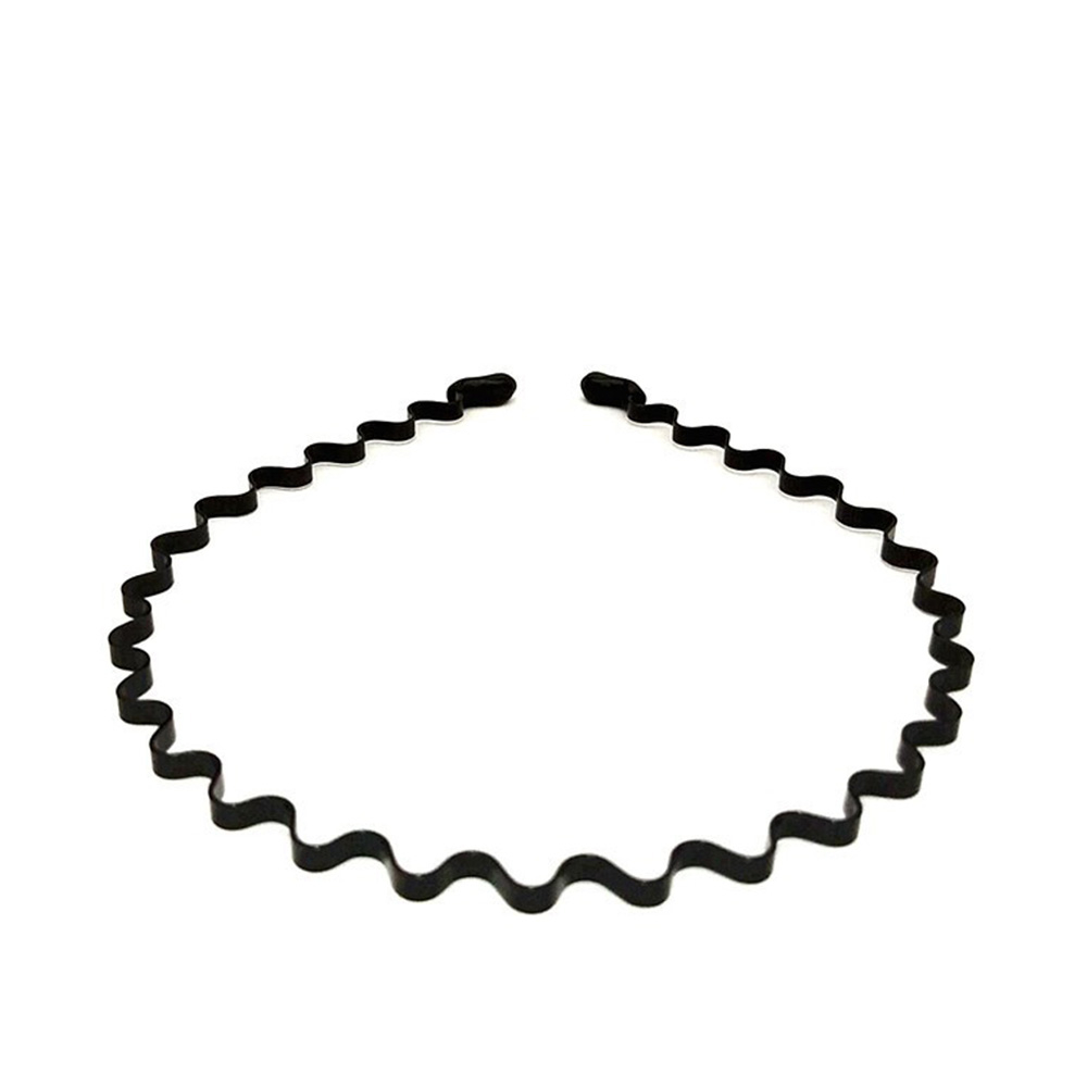 (Ø13cm) Metall Haarband Rutschfester Haarreif Haarschmuck - Kleine Wellen