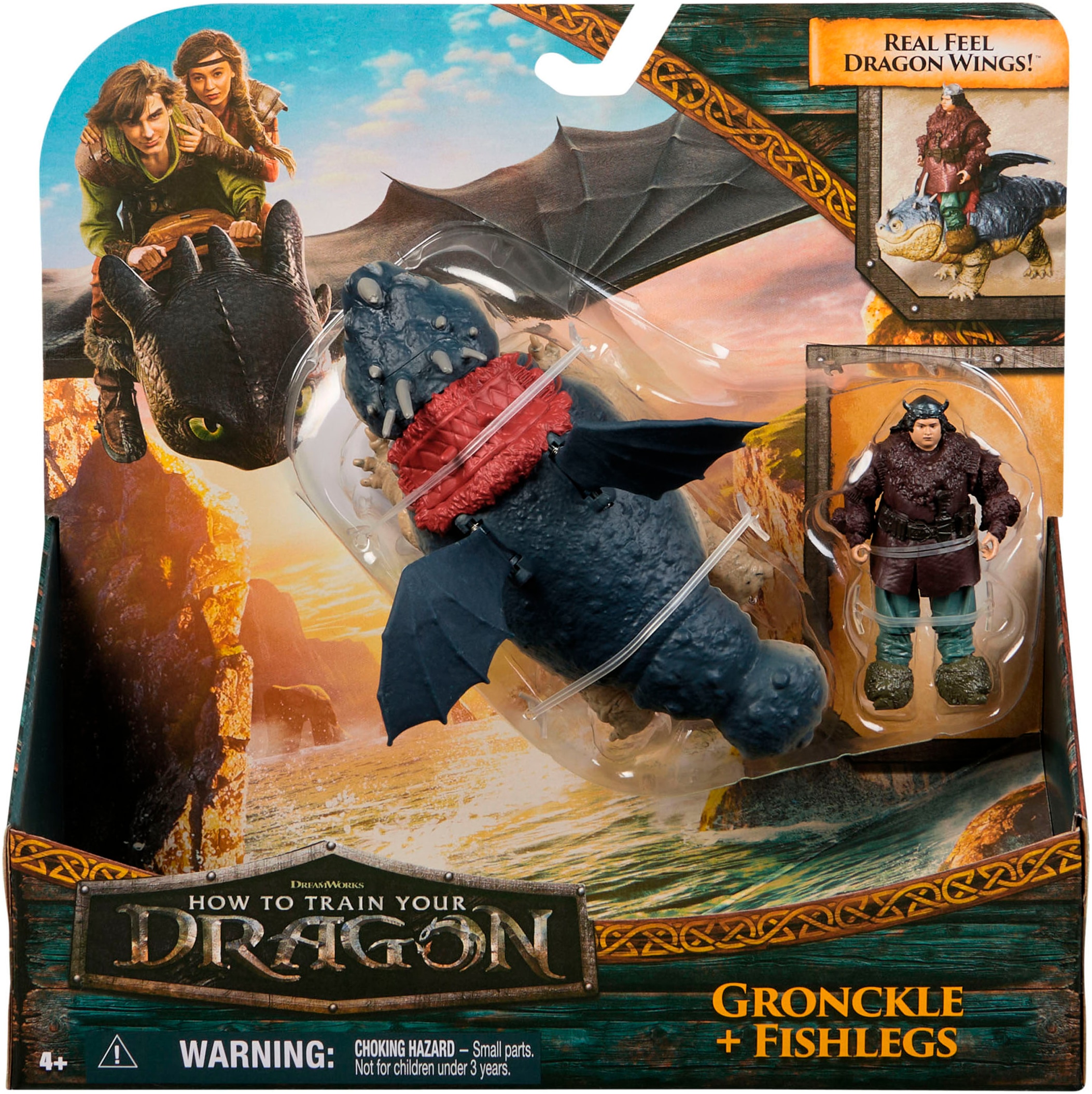 Spin Master Spielfigur »Dragons Movie - Viking & Dragon - Fleischklops & Fischbein«