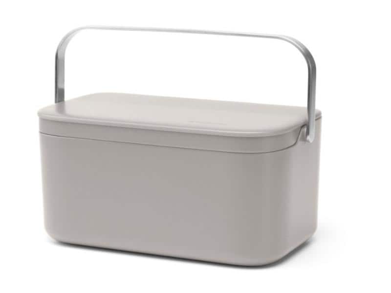Brabantia Komposteimer 1.8 l, Grau Eimer