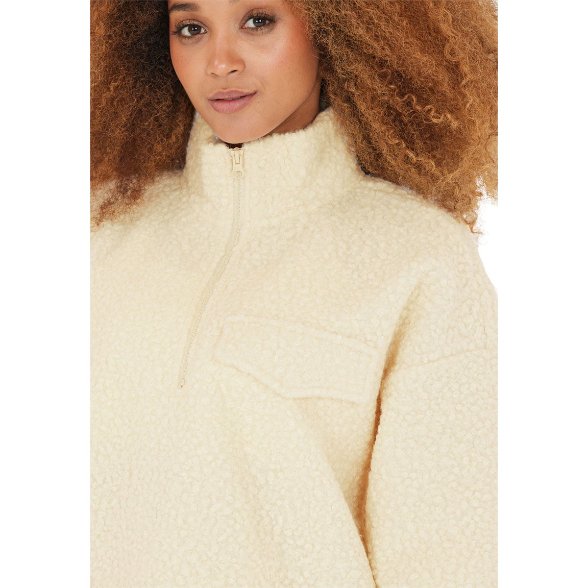 Athlecia Florrie Sherpa Half Zip Fleecetrøje Dame