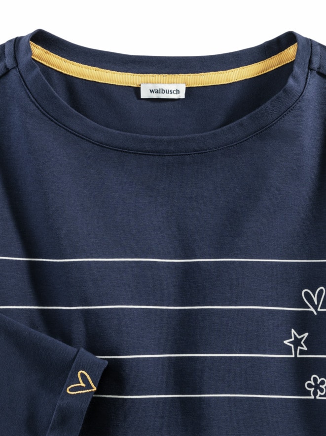 Baumwoll-Shirt Herzblatt