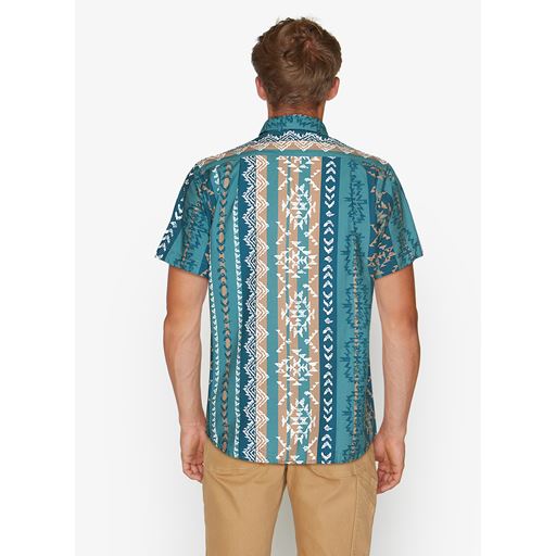 Signal Gavo Native Print Skjorte, Ocean Teal, 3XL