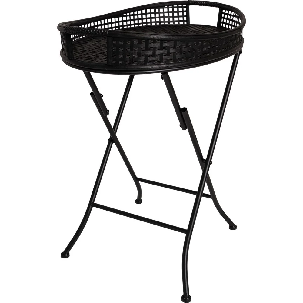 Bijzettafel Levi 62x43x69,5cm zwart