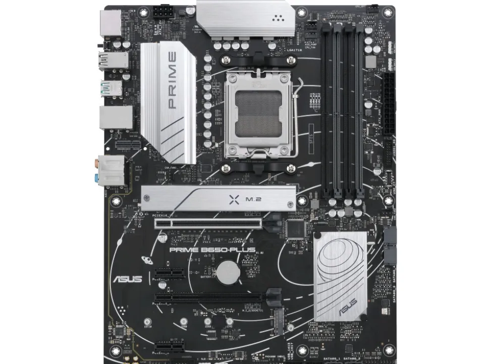 ASUS Prime B650-Plus-CSM - Bundkort - ATX - Socket AM5 - AMD B650 Chipset - USB 3.2 Gen 1, USB 3.2 Gen 2, USB-C 3.2 Gen2, USB-C 3.2 Gen 1 - 2.5 Gigabit LAN - onboard grafik (CPU påkrævet) - HD Audio (8-kanaler)