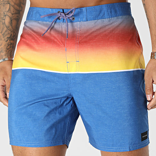 Short De Bain Allover Semi Elastic 04AMBO Bleu Roi Sunset