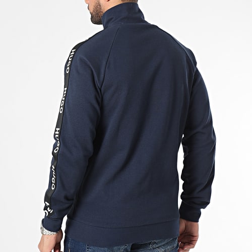 Veste Zippée A Bandes Sporty Logo 50496985 Bleu Marine