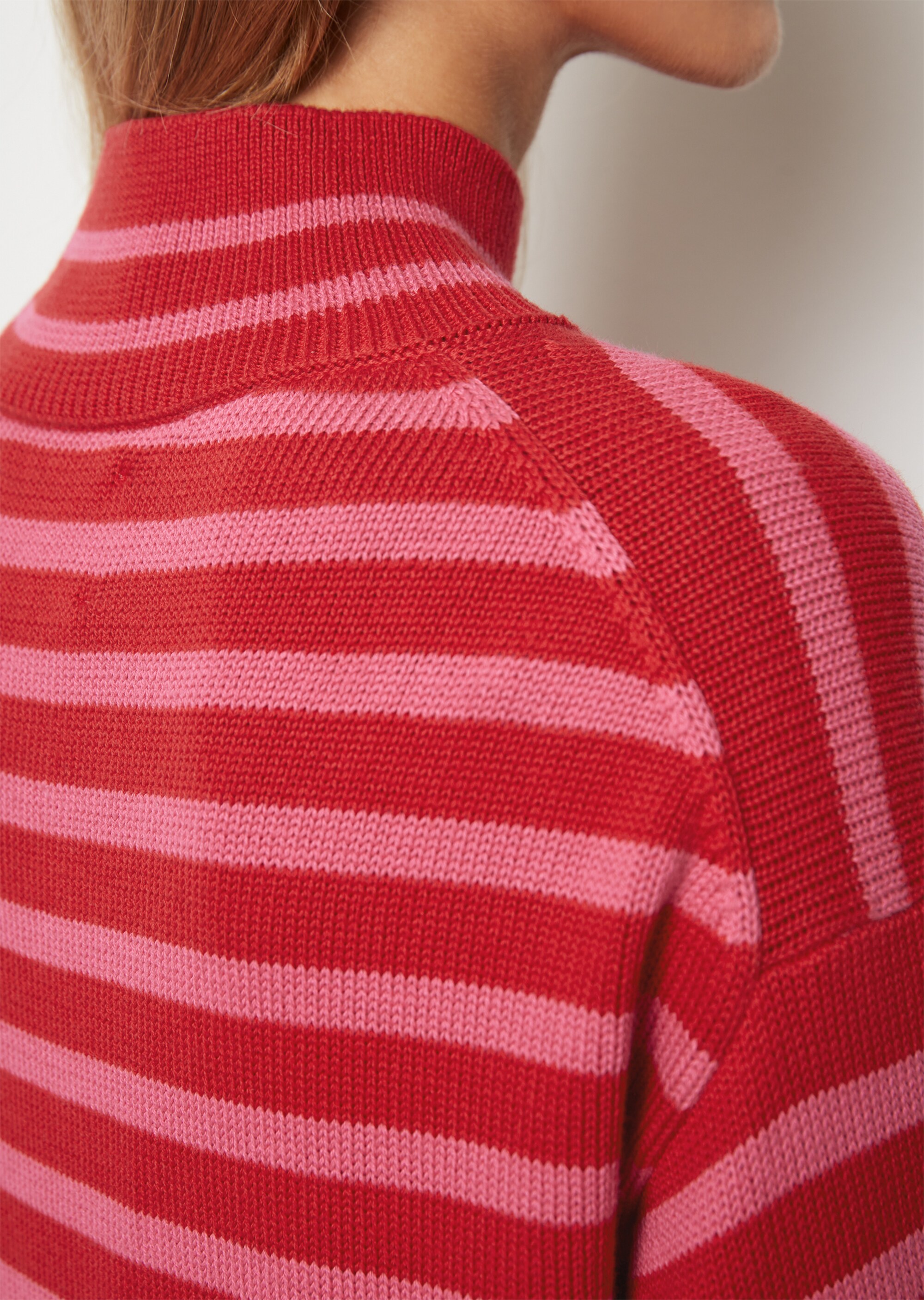 Oversize Strickpullovermit Streifen-Dessin