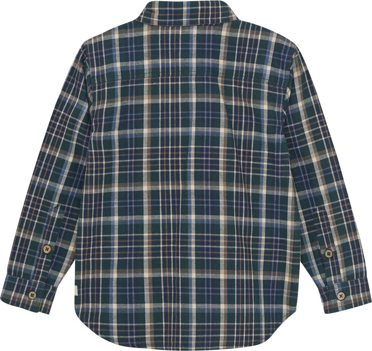 En Fant Shirt LS Check Green gables