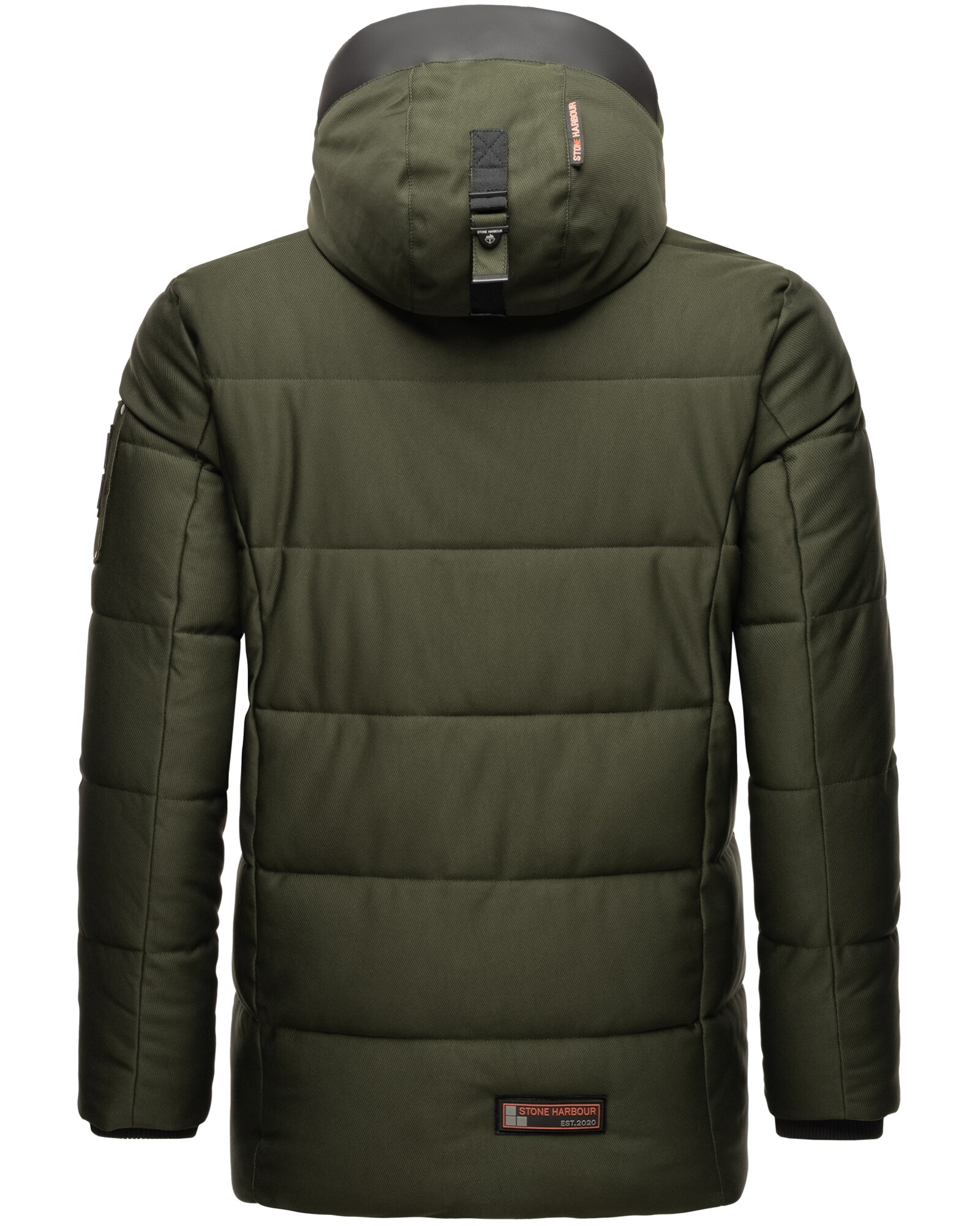 STONE HARBOUR Herren Winterjacke Warm Gefütterter Wintermantel mit Doppelter Kapuze Mitjaa