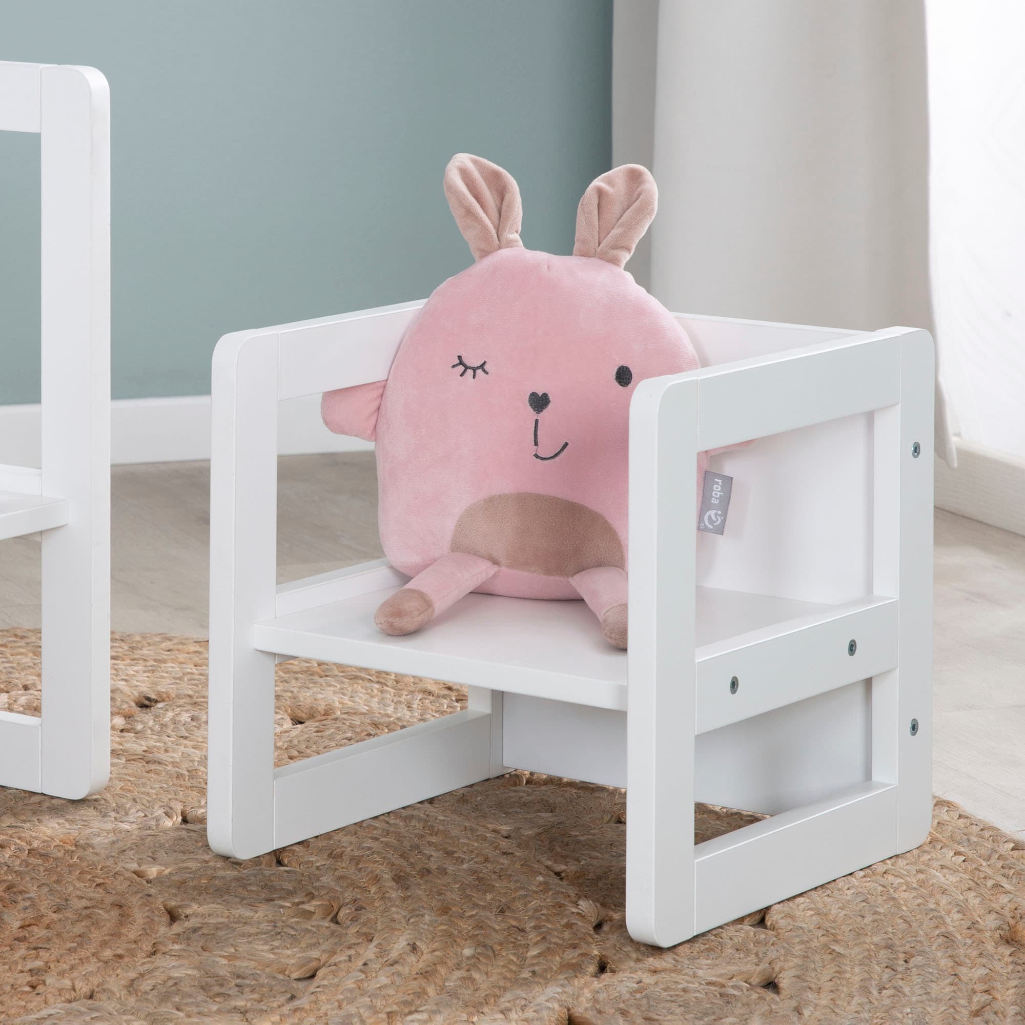 roba® Kindersitzgruppe »3in1, weiss« als Wendehocker mit 3 verschiedenen Höhen verwendbar
