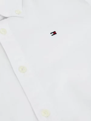 Camisa Oxford de algodão elástico