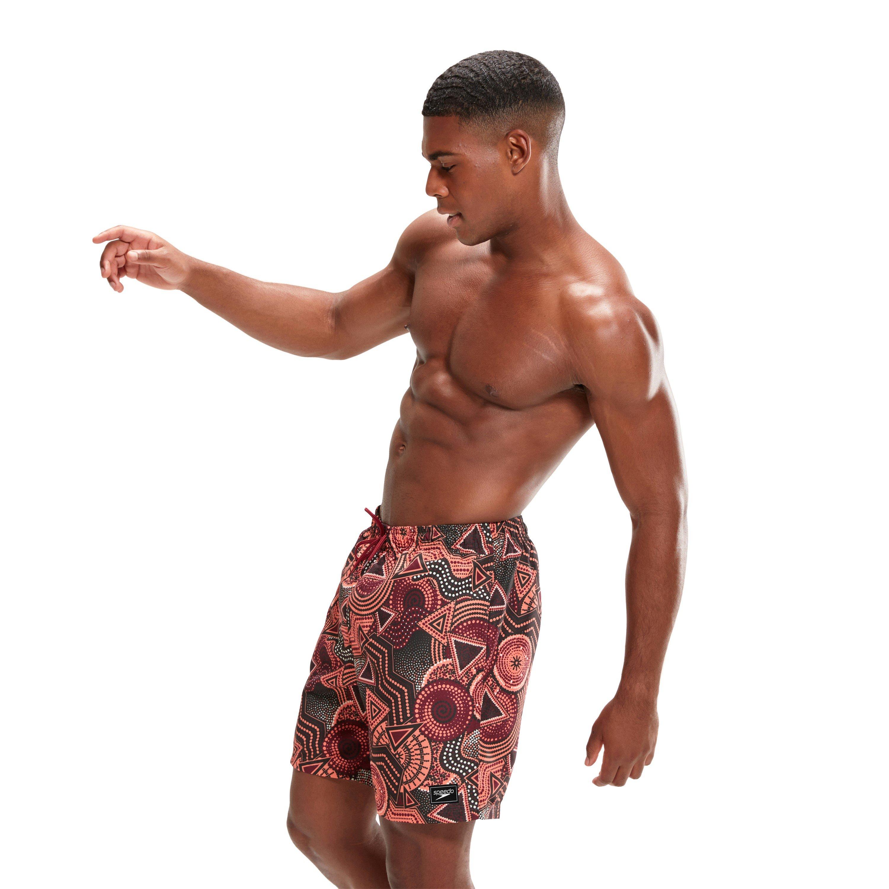 Speedo Digital Printed 18 Inch Swim Shorts Mens