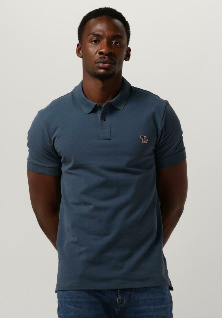 PS PAUL SMITH blauwe ps paul smith polo mens slim fit ss polo shirt zebra