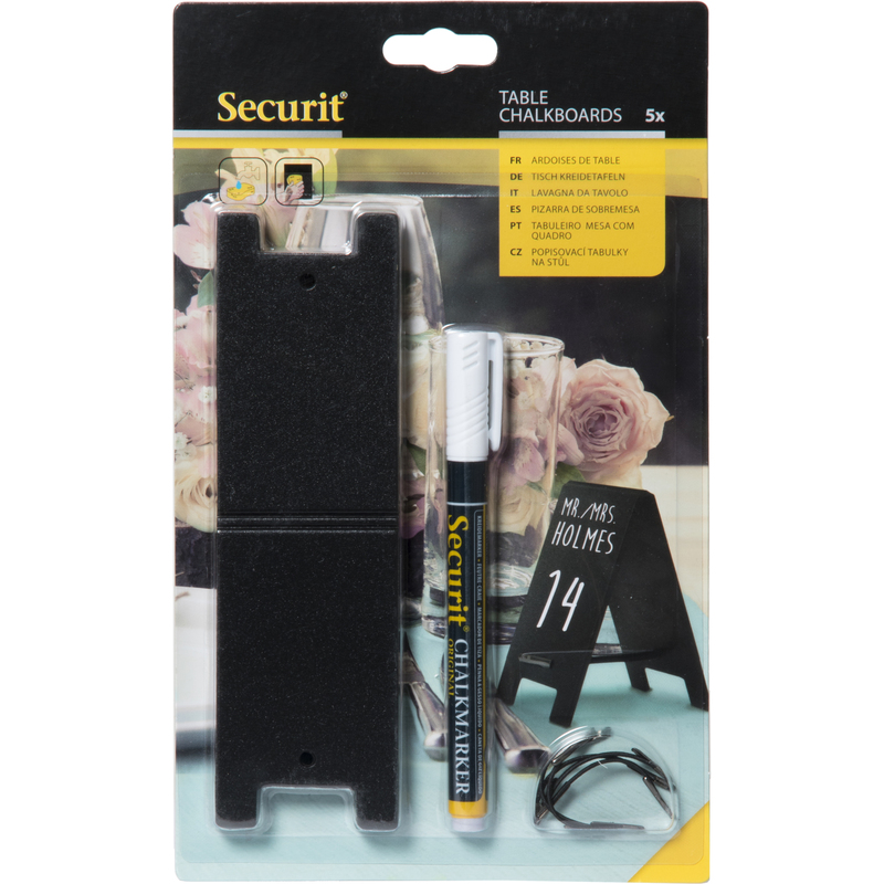 Securit Securit Kreidetafel mini, 5 Stück, 16 x 25 x 9 cm