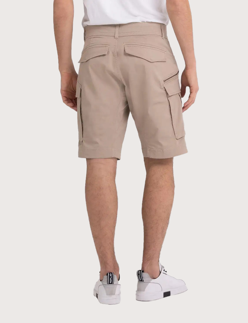 REPLAY SHORT CARGO JOE BEIGE 015