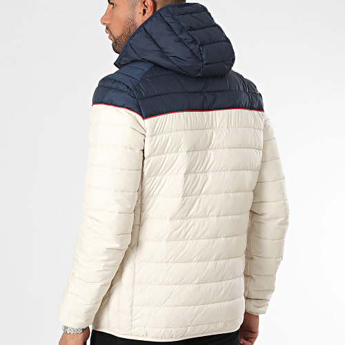 Doudoune Capuche Lombardy SHR13274 Blanc Bleu Marine