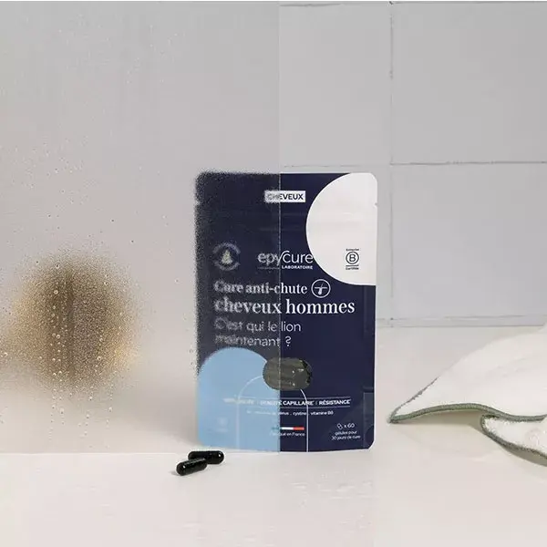 Epycure Complexo para Queda de Cabelo Masculina, Anti-Queda de Cabelo e Calvície, 60 Cápsulas