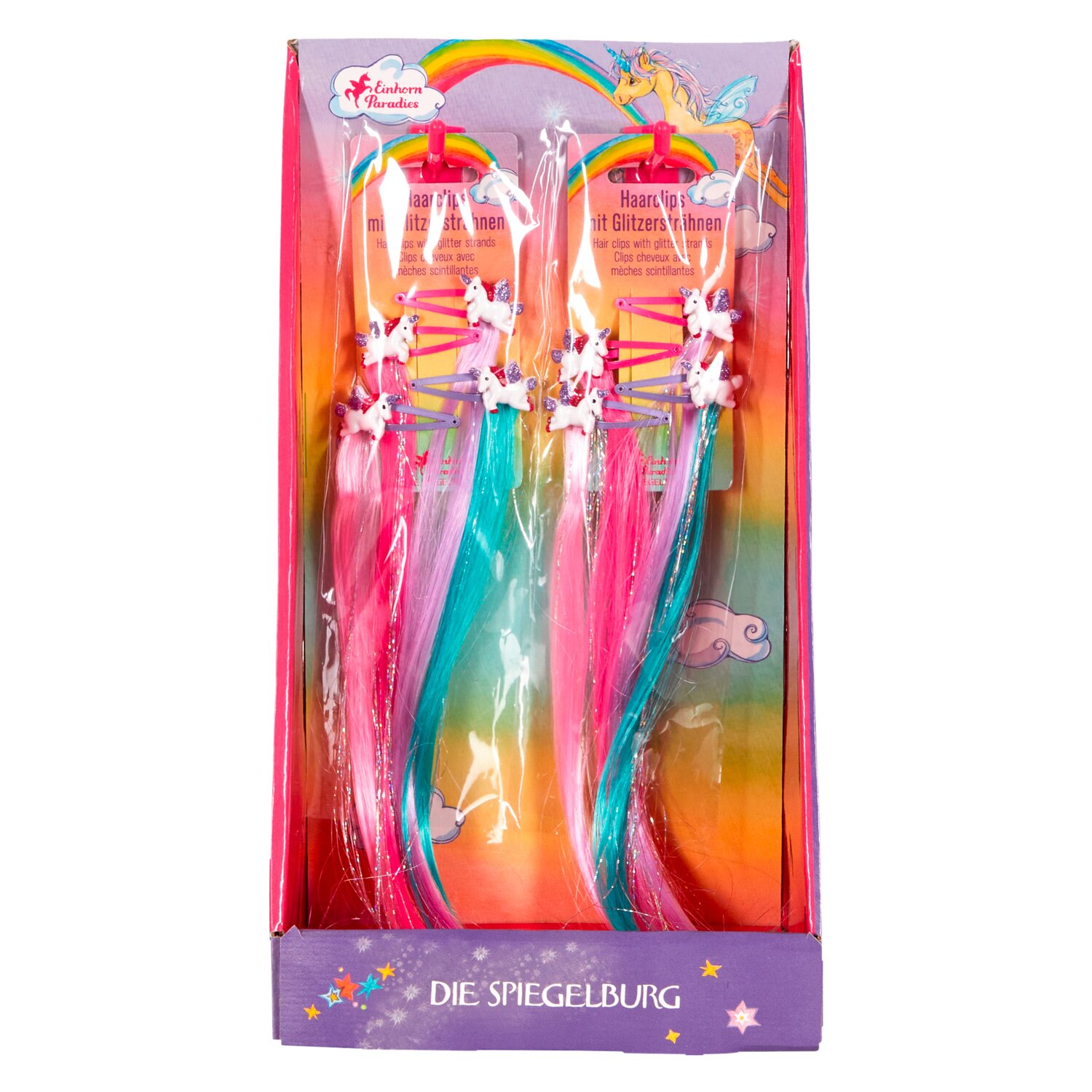 DIE SPIEGELBURG Haarclips Einhorn-Paradies
