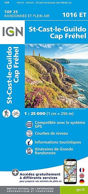 IGN - TOP 25 1016 ET ST CAST LE GUILDO 1 25 000