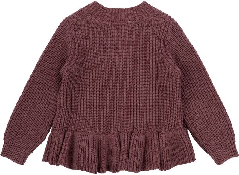 The New meisjes vest - Bordeaux