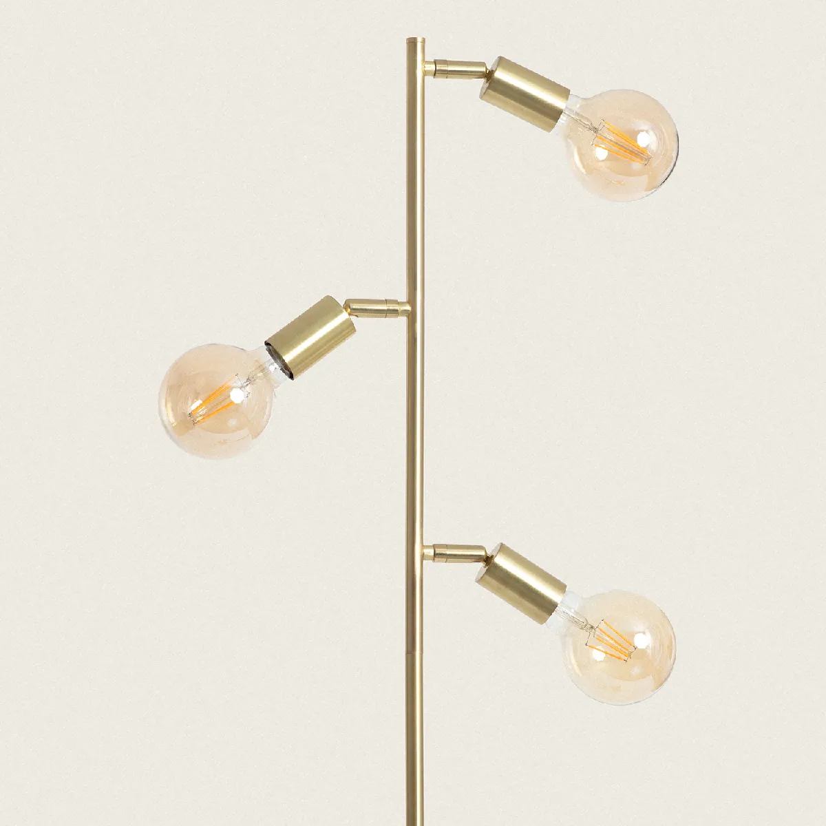 Ledkia Aratz - Lampadaire Métal Doré