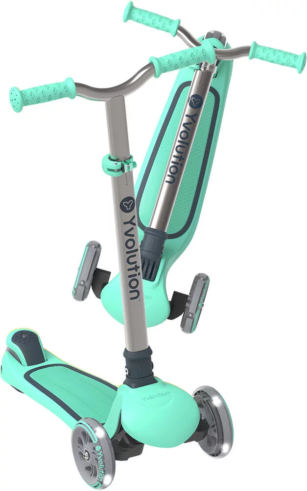 YVOLUTION GLIDER AIR VERT - TROTTINETTE 3 ROUES LUMINEUSES