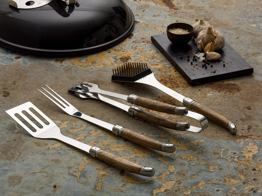 Laguiole by Hâws  Laguiole by Hâws grillsæt, Oak - 4 dele