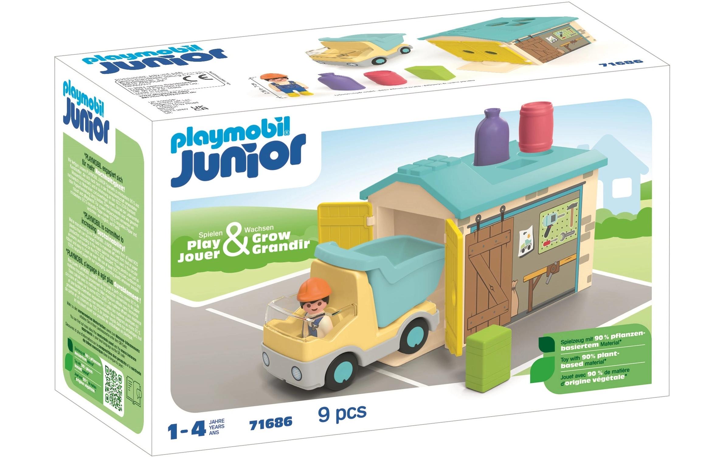 Junior LKW mit Sortiergarage 71686Figuren-Set für Kinder