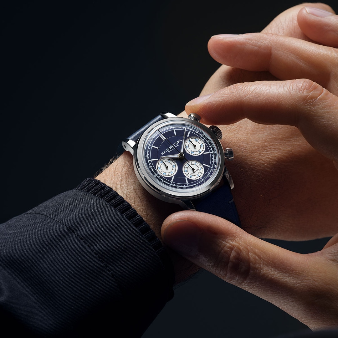Raymond Weil Millesime Chronograph Blau Ø 39.5mm