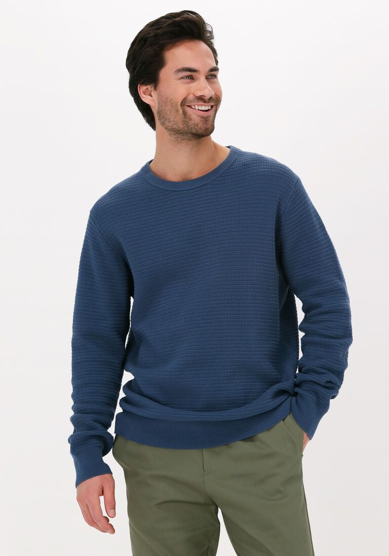 MINIMUM blauwe minimum trui ro 9305