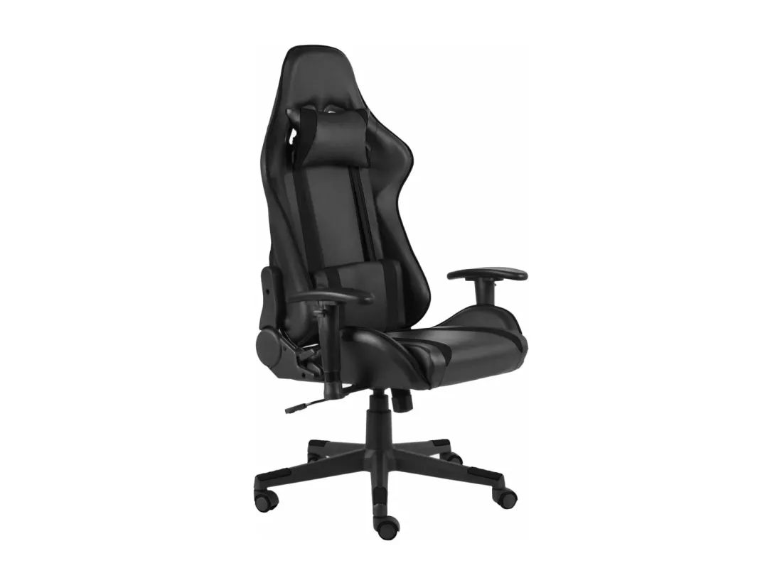 Chaise de jeu pivotante Noir PVC